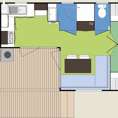 Stacaravan 4 personen - ALBIZIA