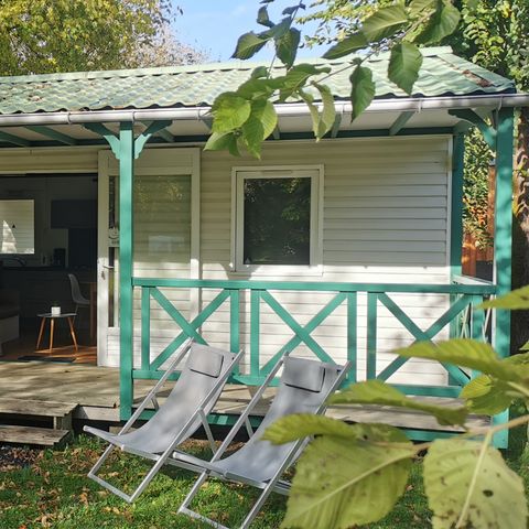 Chalet 7 personen - COMFORT 48 m² (3 slaapkamers) met overdekt terras 16m².