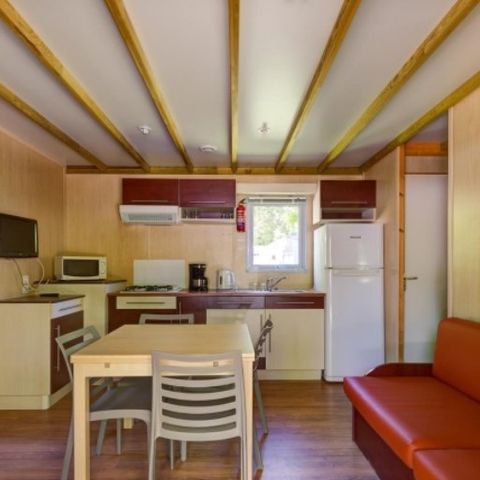 Chalet 7 personen - COMFORT 48 m² (3 slaapkamers) met overdekt terras 16m².