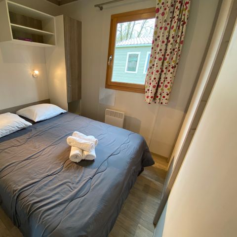 Chalet 2 personen - CONFORT 24 m² (1 slaapkamer) met overdekt terras 8m².