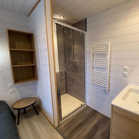 Chalet 7 personen - PREMIUM 50m² (3 kamers) + terras + TV + LV + Plancha + Airconditioning