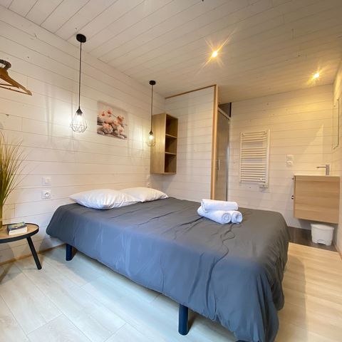 Chalet 7 personen - PREMIUM 50m² (3 kamers) + terras + TV + LV + Plancha + Airconditioning