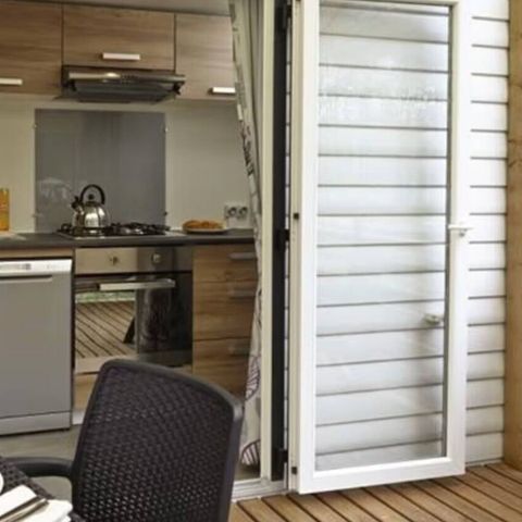 Stacaravan 4 personen - Stacaravan | Premium | 2 Slaapkamers | 4 Pers. | Verhoogd terras