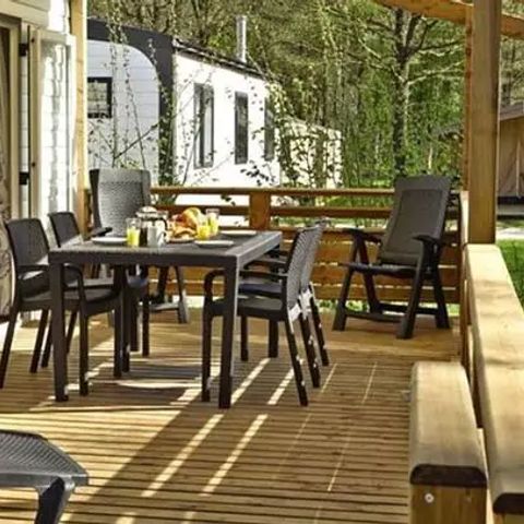 Stacaravan 6 personen - Stacaravan | Premium | 3 slaapkamers | 6 pers. | Verhoogd terras