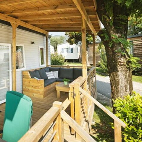 Stacaravan 6 personen - Mobile-home | Premium | 3 slaapkamers | 6 pers. | Lounge terras