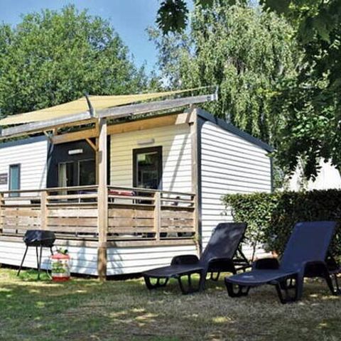 Stacaravan 4 personen - Stacaravan | Premium | 2 Slaapkamers | 4 Pers. | Lounge Terras