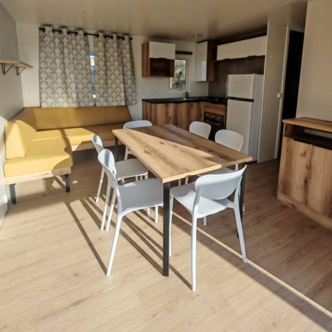 Stacaravan 6 personen - 3 slaapkamers