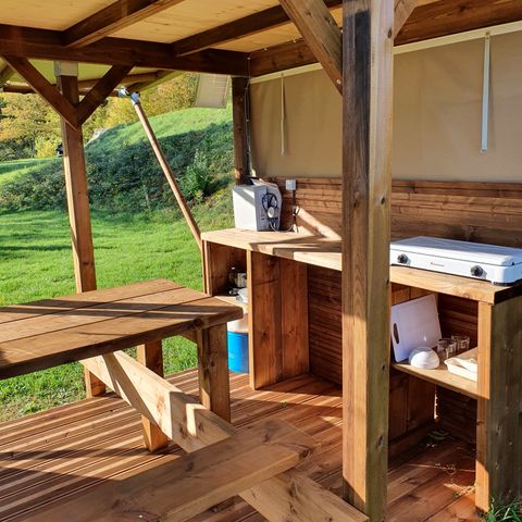 Safaritent 2 personen - Standaard bivaktent - 5m² - Frankrijk