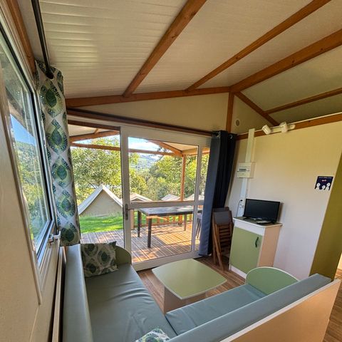 Chalet 4 personen - Chalet Standaard 28m² - 2 kamers - overdekt terras