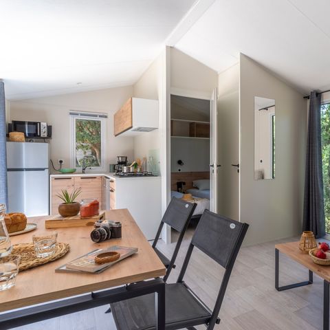 Stacaravan 4 personen - Cottage Privilège TV LV - 2 slaapkamers - 4 slaapplaatsen