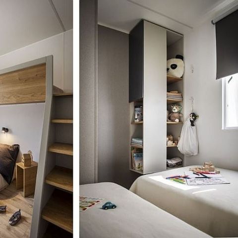 Stacaravan 6 personen - 3 slaapkamers 2 badkamers