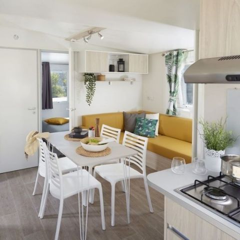 Stacaravan 6 personen - Stacaravan Evasion 6 personen 2 kamers 28m² - Stacaravan voor 6 personen