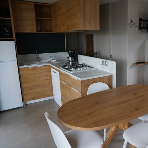Stacaravan 6 personen - Stacaravan 3 slaapkamers 2 badkamers - straatkant