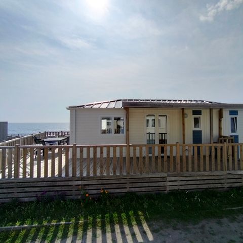 Stacaravan 4 personen - Stacaravan met 2 slaapkamers - uitzonderlijk uitzicht op zee - 2e en 3e rij