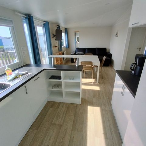 Stacaravan 4 personen - Stacaravan met 2 slaapkamers - zeezicht - 3e en 4e rij
