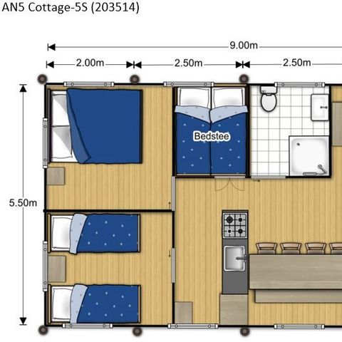 Safaritent 6 personen - SAFARI COTTAGE INSOLITE PREMIUM