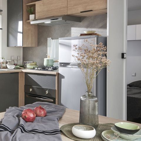 Stacaravan 6 personen - GRAND CONFORT 3 slaapkamers - CLIM + TV