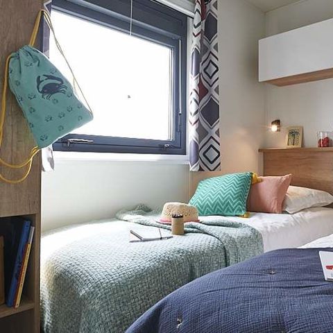 Stacaravan 6 personen - PREMIUM 3 SLAAPKAMERS - AIRCONDITIONING + TV + MASTER SUITE