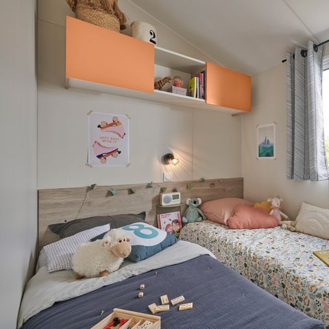 Stacaravan 4 personen - Stacaravan Select TV LV Plancha - 2 slaapkamers - 4 slaapplaatsen