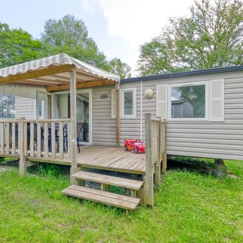 Stacaravan 6 personen - Stacaravan Confort Genêt - 3 slk. - TV