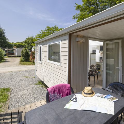 Stacaravan 4 personen - Stacaravan Confort Hortensia - 2 slk. - TV