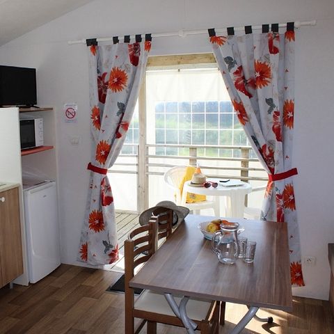 Stacaravan 2 personen - Stacaravan NEPTUNE Standard 25m² - 1 kamer + 9m² overdekt terras