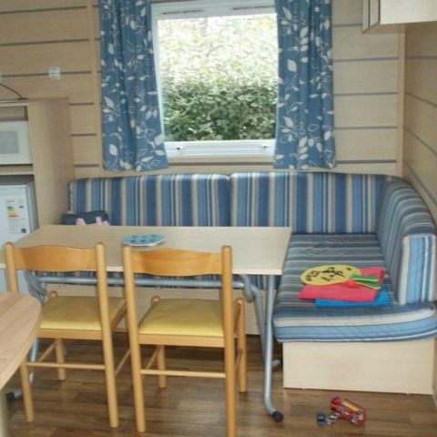 Stacaravan 5 personen - Standaard stacaravan MERCURE 27m² - 2 kamers + 11m² halfoverdekt terras