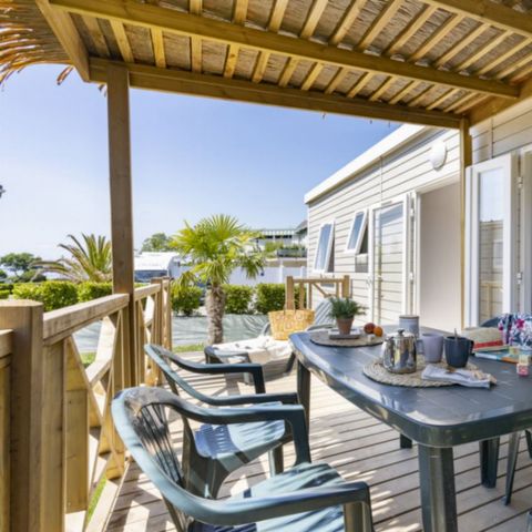 Stacaravan 6 personen - Evasion Belle Etoile- Voetgangersgebied- 6P 3Ch 32m2