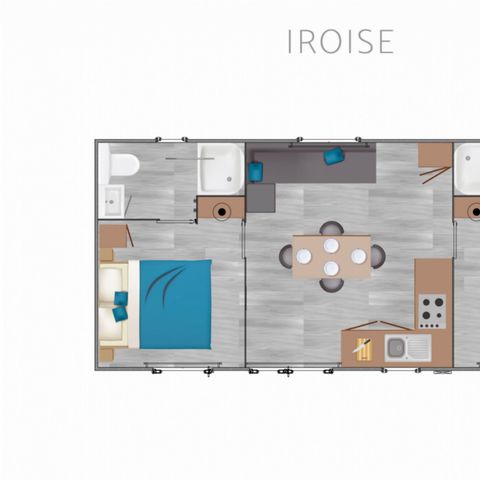 Stacaravan 6 personen - Premium Iroise 4/6 Pers 2Ch 2 Sde 32m2