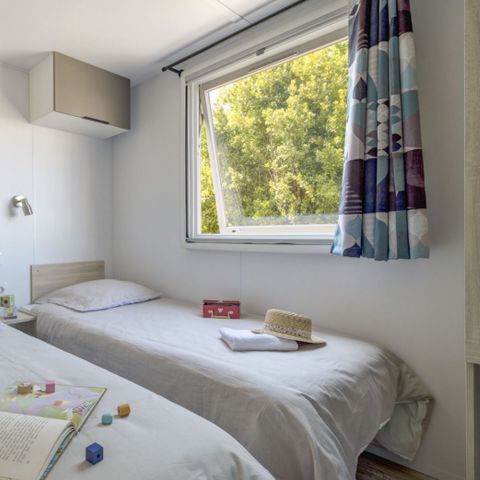 Stacaravan 8 personen - Premium Caraïbes - 6/8Pers 3Ch 2Sde 40m2