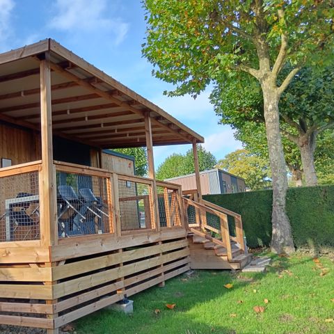 Stacaravan 4 personen - Premium 32 m² - (2 slaapkamers 2 badkamers) + terras