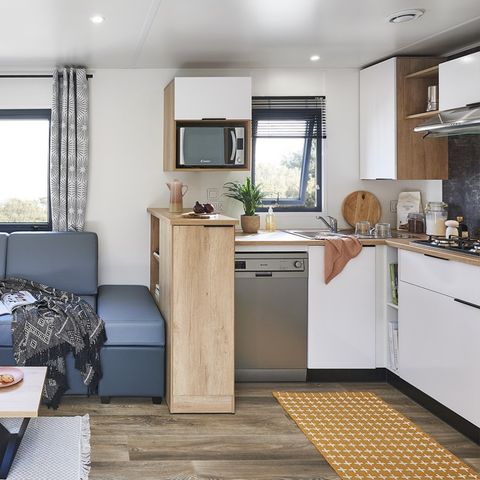 Stacaravan 6 personen - Premium 40m² - 3 kamers - 2 badkamers
