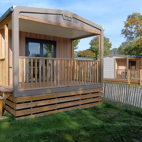 Stacaravan 4 personen - Confort 24.2 m² - 2 slaapkamers - Geïntegreerd terras