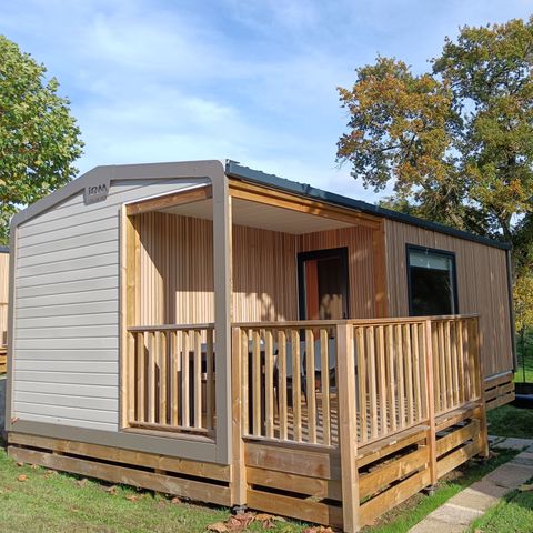 Stacaravan 4 personen - Confort 24.2 m² - 2 slaapkamers - Geïntegreerd terras - Vlakbij speeltuin