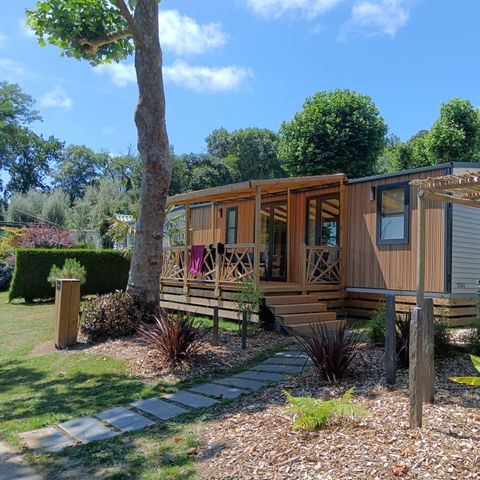 Stacaravan 6 personen - NIEUW// Villa de la Rance Prestige 40m² - 3 kamers - 2 badkamers - SPA - Overdekt terras