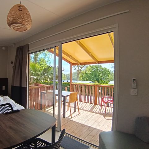 Stacaravan 2 personen - NIEUW// Villa de la Rance Prestige 20m² - 1 slaapkamer - SPA - Overdekt terras