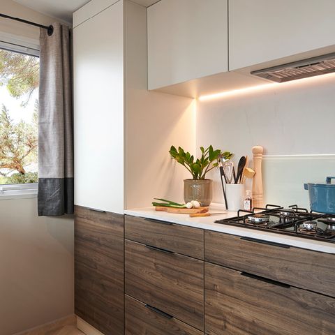 Stacaravan 2 personen - NIEUW// Villa de la Rance Prestige 20m² - 1 slaapkamer - SPA - Overdekt terras
