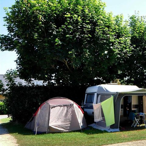 STAANPLAATS - Standplaats pakket: auto + tent / caravan of camper
