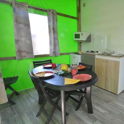 Glampingtent 4 personen - BALI 21m² - 2 kamers