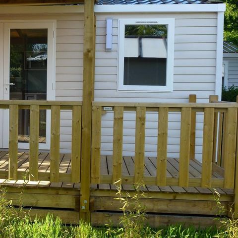 Stacaravan 2 personen - CAHITA 17m² - 1 kamer + overdekt terras