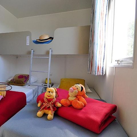 Stacaravan 4 personen - ALOHA 25m² - 2 kamers + overdekt terras