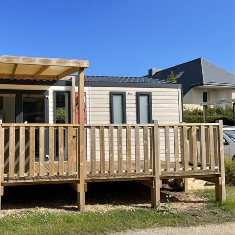 Stacaravan 4 personen - "BAHIA Confort +" 27m² - 2 kamers - Overdekt terras - Afwasmachine