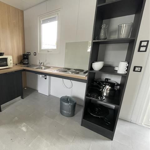 Stacaravan 4 personen - Stacaravan PMR - 2 slaapkamers + overdekt terras
