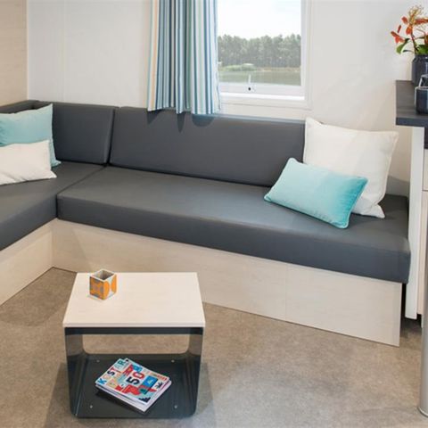 Stacaravan 8 personen - SMALA 38m² - 4 kamers + overdekt terras