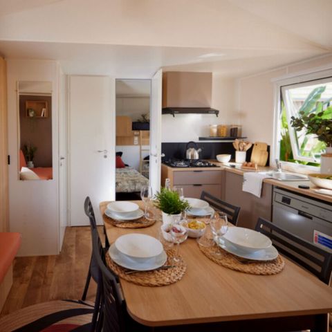 Stacaravan 6 personen - Comfort + 3 Slaapkamers 6 Personen