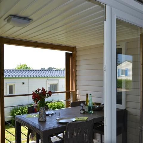 Stacaravan 6 personen - GD COMFORT ZEEZICHT (4 volwassenen + 2 kinderen) 31m² (31m²)