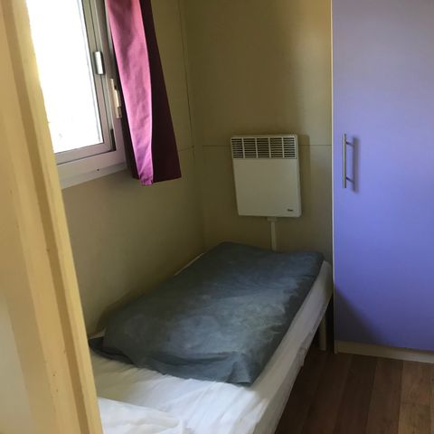 Chalet 2 personen - 06-Chalet Confort 24m2 (2ch - 1/5 pers.) + Overdekt terras + TV + Airconditioning - prijs voor 2 personen