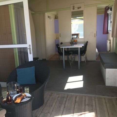 Chalet 2 personen - 10-Chalet du Belier Confort 24m2 (2bed - 5pers) + Jaccuzzi + opgemaakte bedden + handdoek + drankenpakket - prijs voor 2 personen