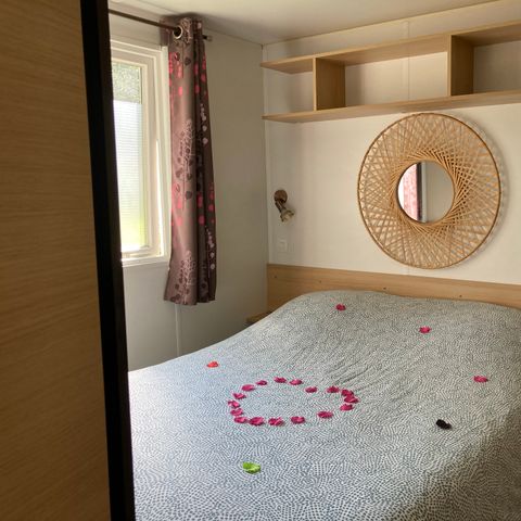 Chalet 2 personen - 10-Chalet du Belier Confort 24m2 (2bed - 5pers) + Jaccuzzi + opgemaakte bedden + handdoek + drankenpakket - prijs voor 2 personen