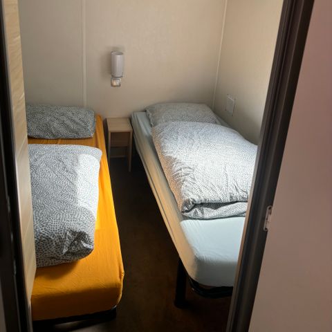 Stacaravan 2 personen - 13-La Folle entreprise 32m2 (2ch - 2/6pers.) + Jaccuzzi + Opgemaakte bedden + handdoek + drankpakket + TV - prijs voor 2 personen